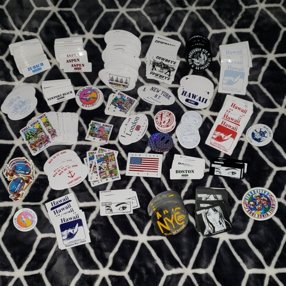 assorted brandy stickers